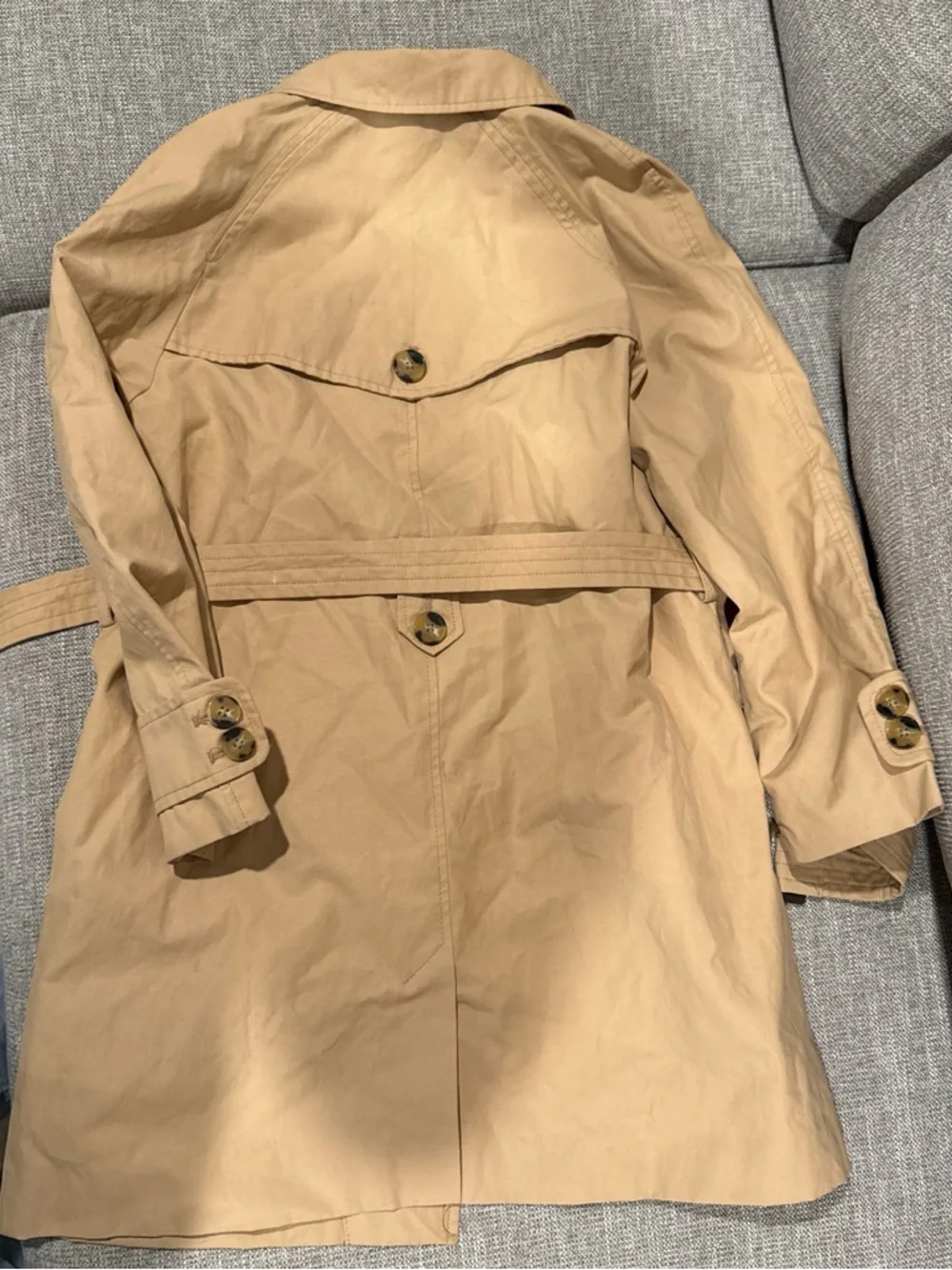 Zara Tan Kids Trench Coat Raincoat